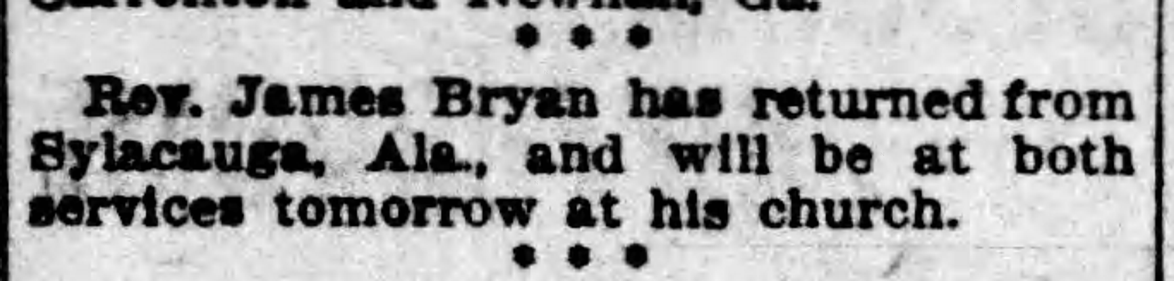 Returns from Services in Sylacauga